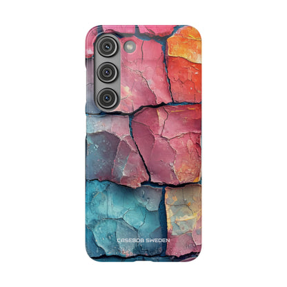 Cracked Earth Mosaic - Slim Samsung S23 Phone Case