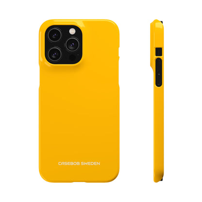 Amber Yellow - Slim iPhone 14 Phone Case