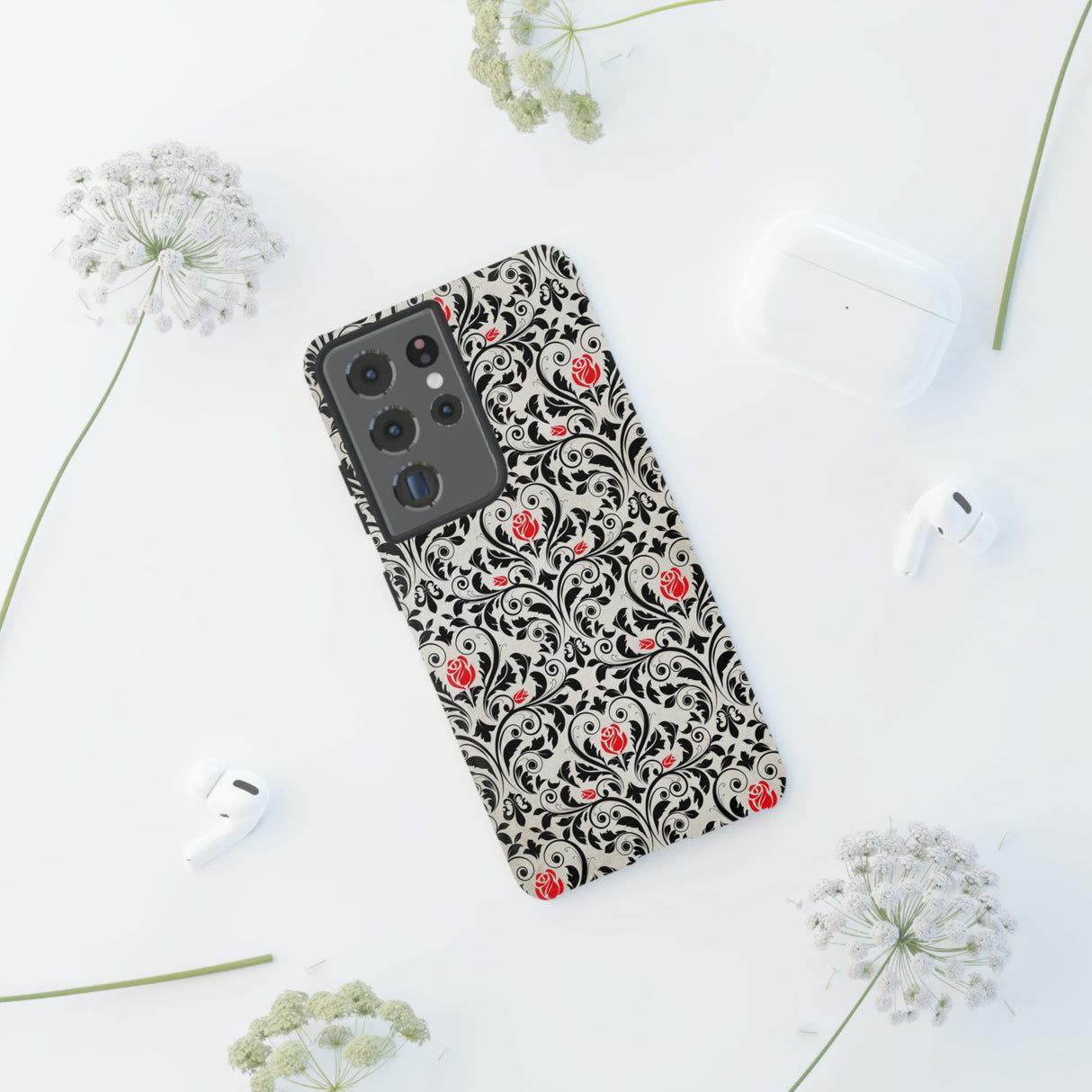 Centti Gothic Flower - Protective Phone Case