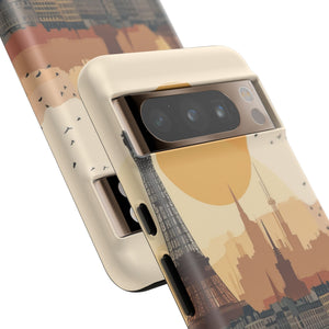 Parisian Sunset Serenity | Protective Phone Case for Google Pixel