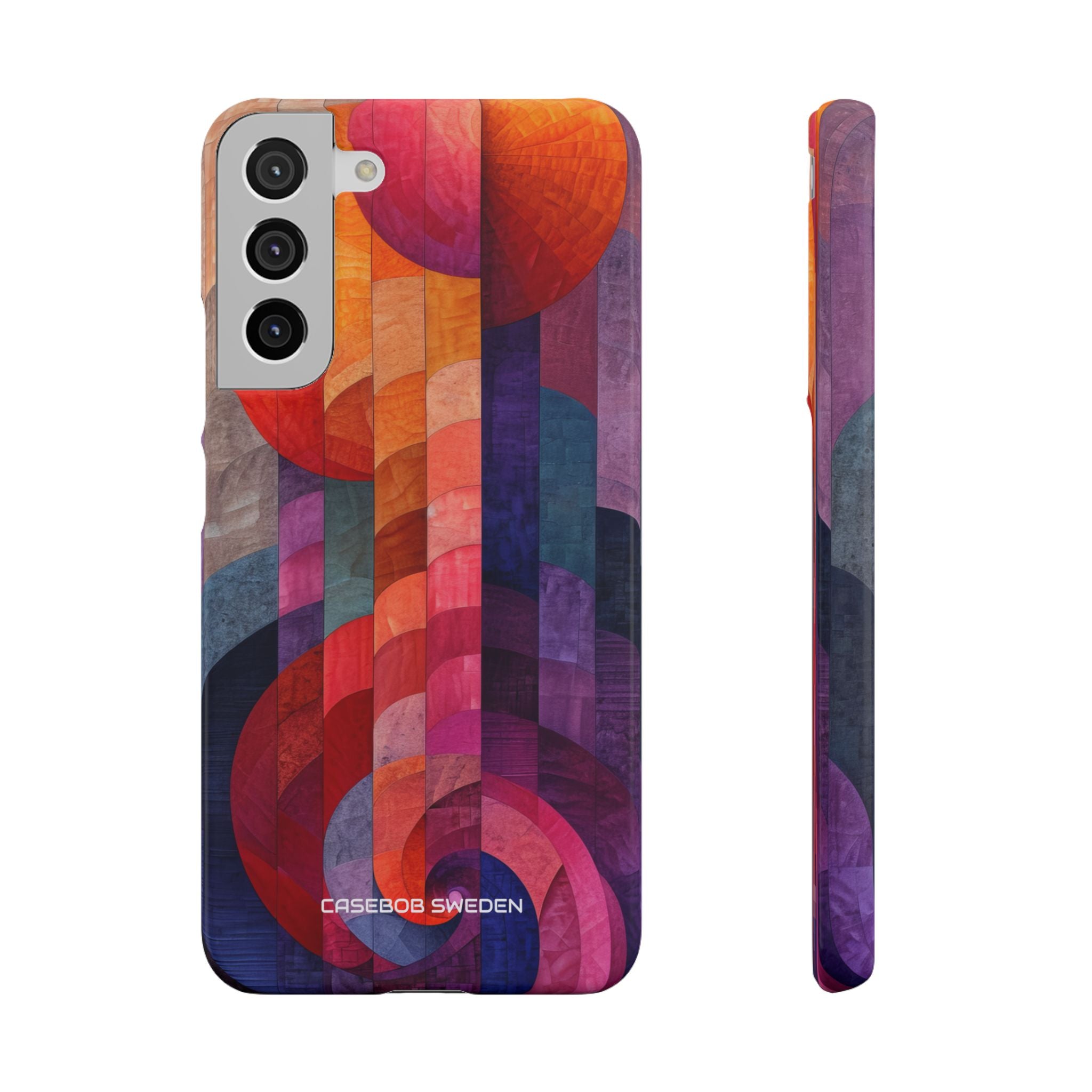 Purple Orange Abstract - Slim Samsung S22 Phone Case