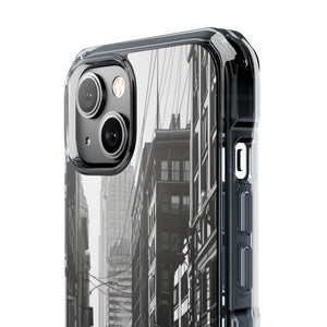 Noir Urban Serenity - Phone Case for iPhone (Clear Impact - Magnetic)