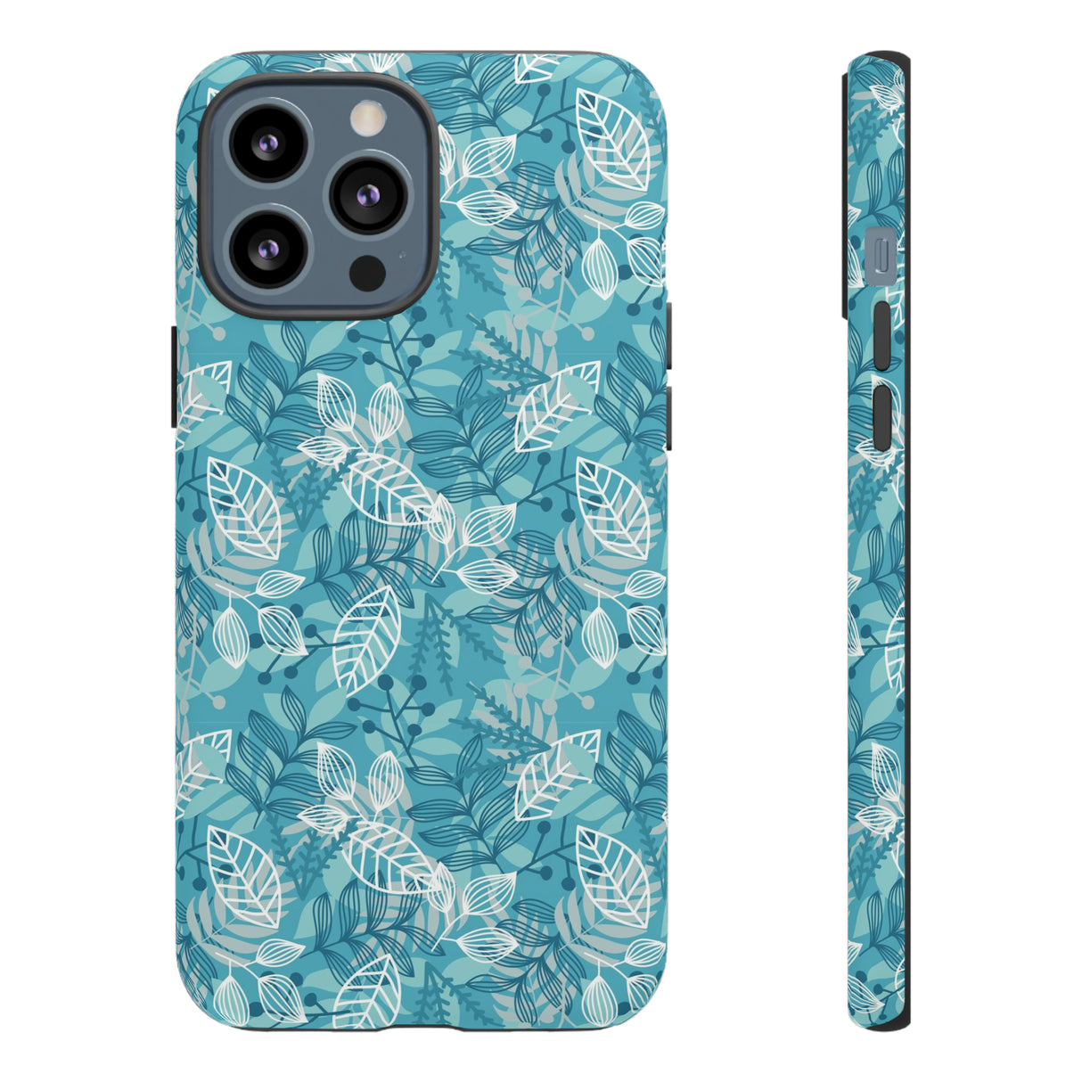 Spring Blue Leaf - Protective Phone Case