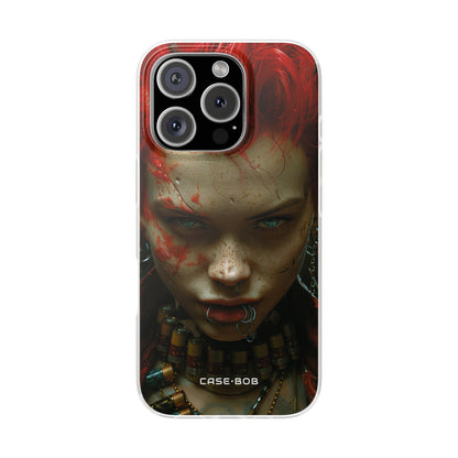 Red Spike Gaze iPhone 16 Pro Case - Soft