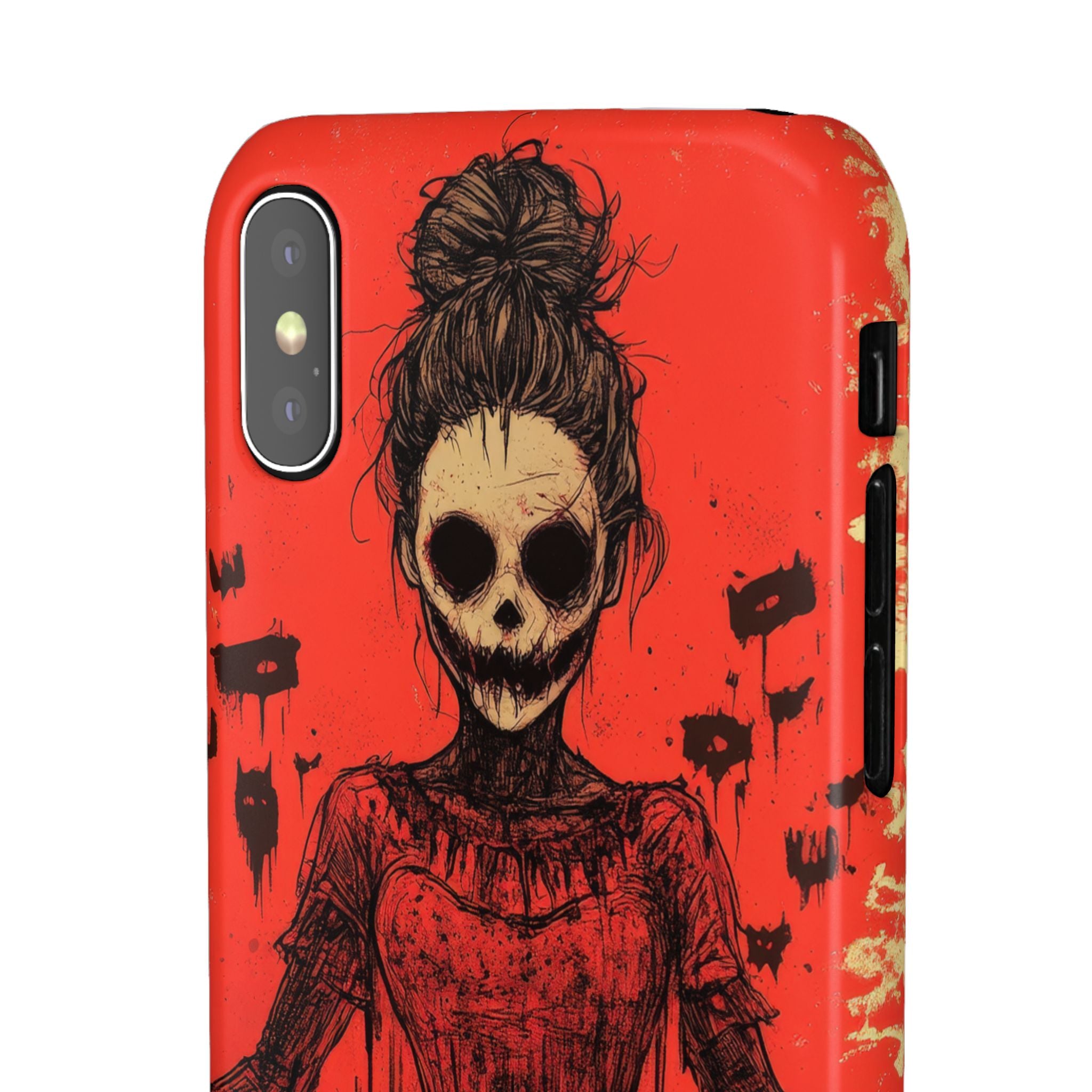 Haunting Scarlet Descent  iPhone X - Slim Phone Case