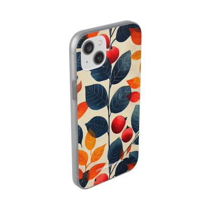 Autumn Nature Pattern - Flexi iPhone 14 Phone Case