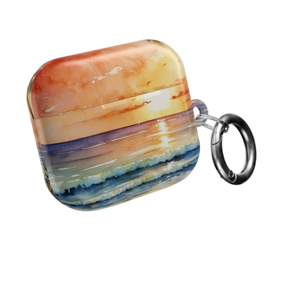 Golden Palm Sunset - AirPods Case