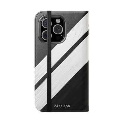 Striped Texture - iPhone 16 Pro Case - Wallet