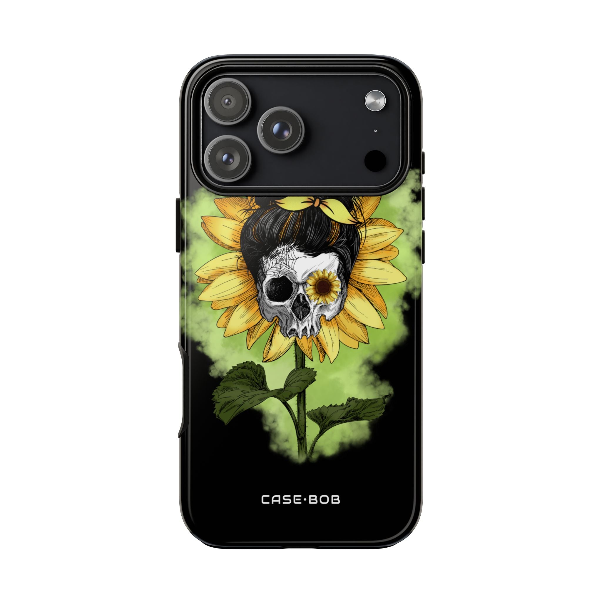 Sunflower Skull iPhone 17 Pro Max Case - Tough