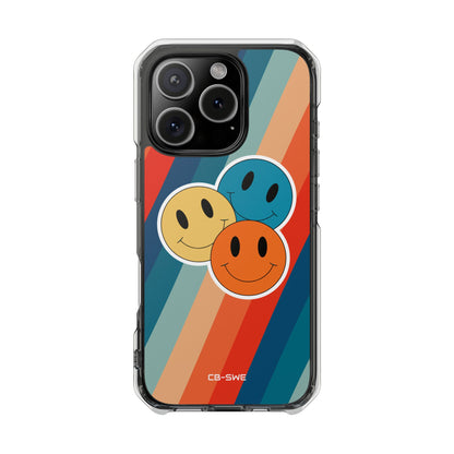 Retro Smiley Harmony iPhone Case - Impact