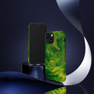 Green Smoke Ink Art iPhone Case (Protective) Phone Case