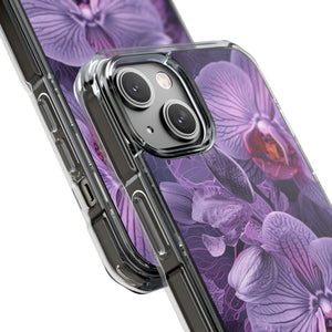 Radiant Orchid Design | Handyhülle für iPhone (Clear Impact Case – magnetisch) 