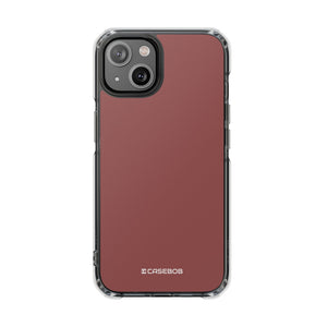 Marsala Hue | Phone Case for iPhone (Clear Impact Case - Magnetic)