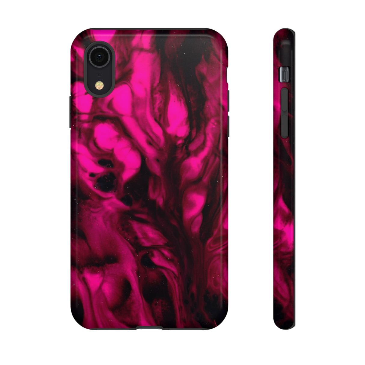 Bright Pink Ink Art iPhone Case (Protective) iPhone XR Glossy Phone Case