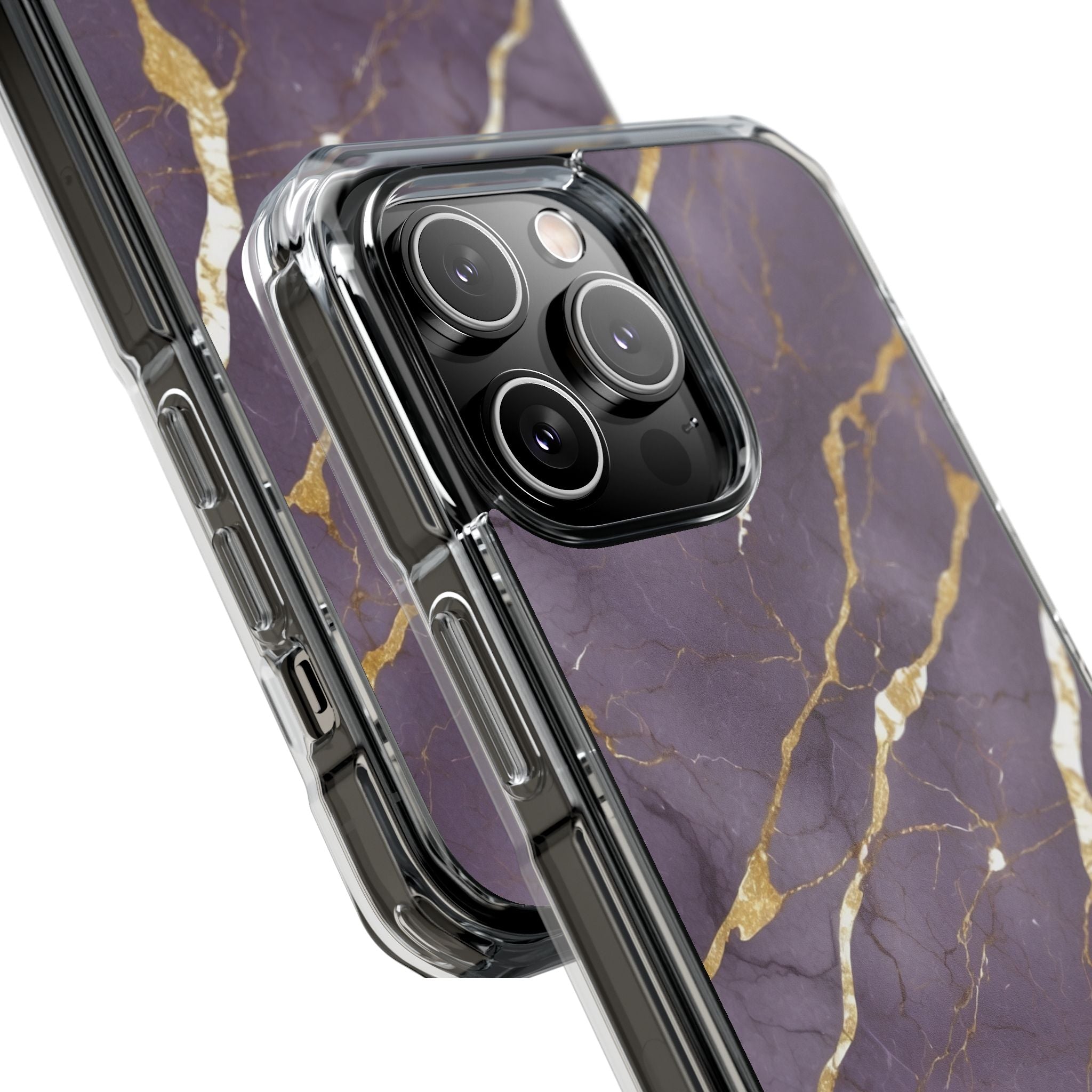 Golden Veins Flowing iPhone Case - Impact