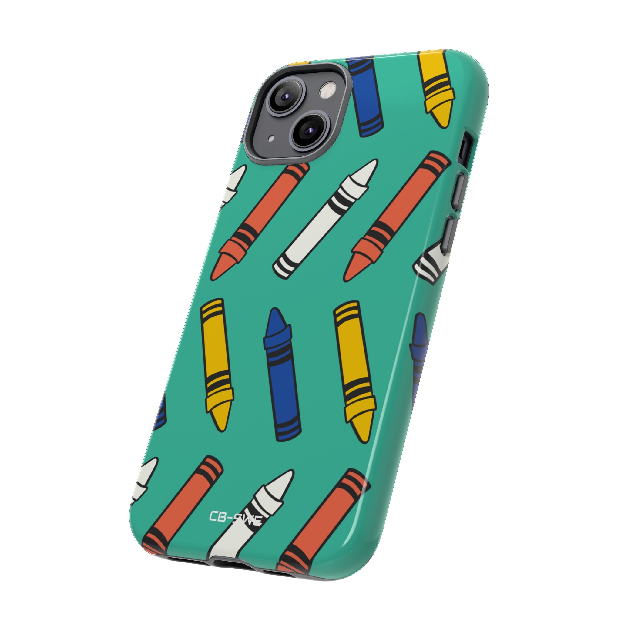 Crayons Dance Playfully - iPhone Case