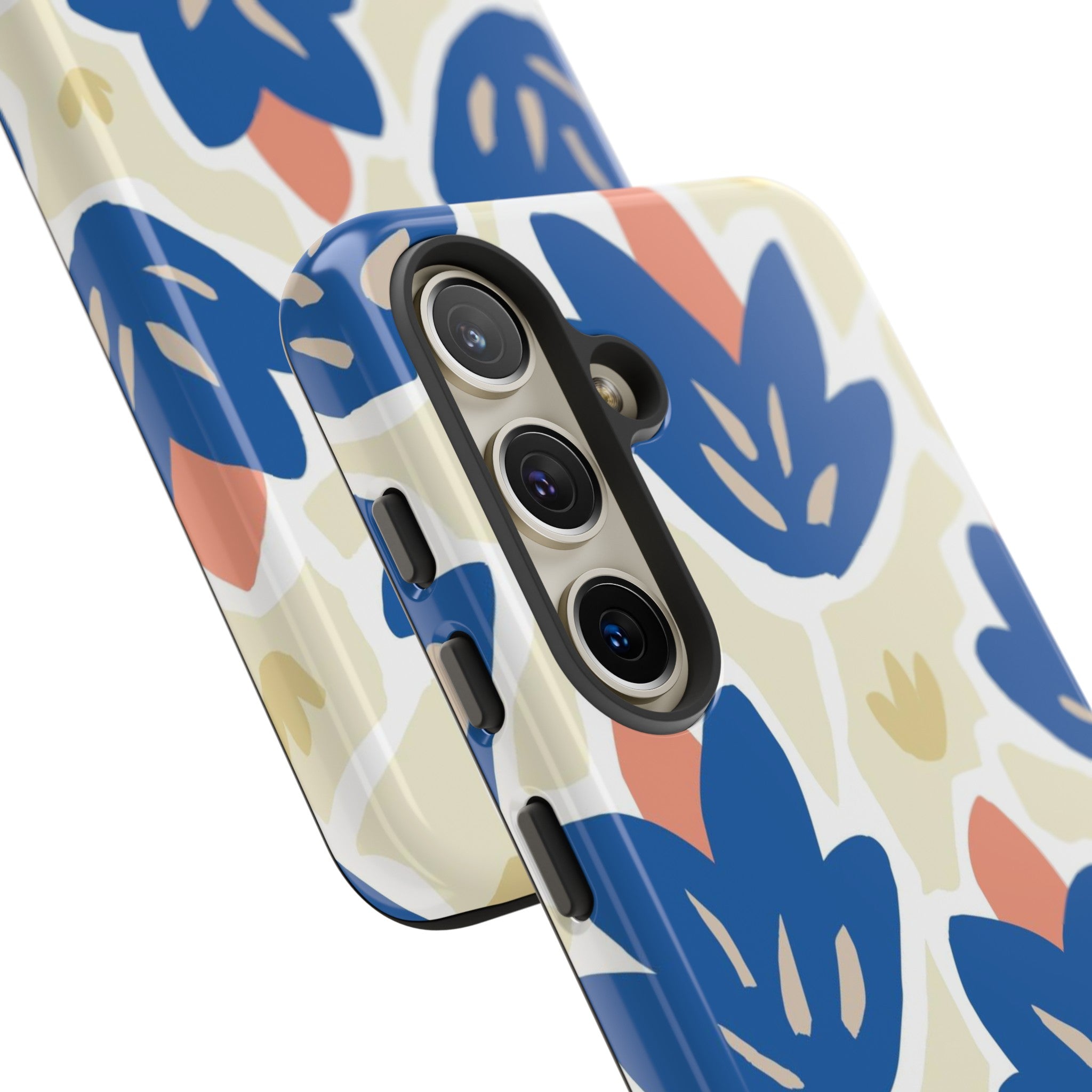 Blue Happy Flower - Protective Phone Case