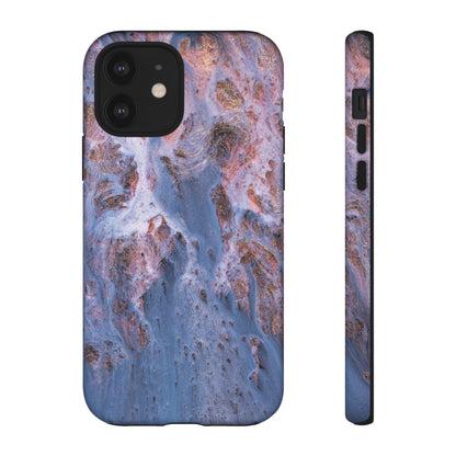 Blue Ice Ink Art iPhone Case (Protective) iPhone 12 Matte Phone Case