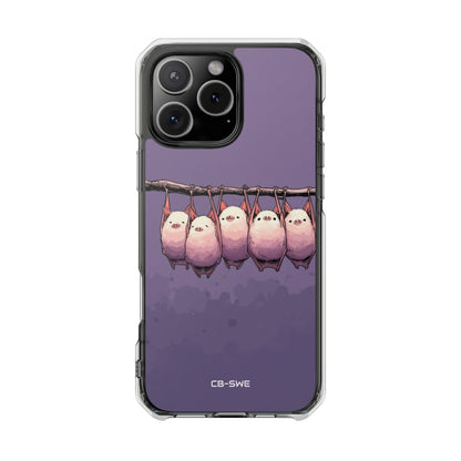 Bats Hang Playfully iPhone Case - Impact