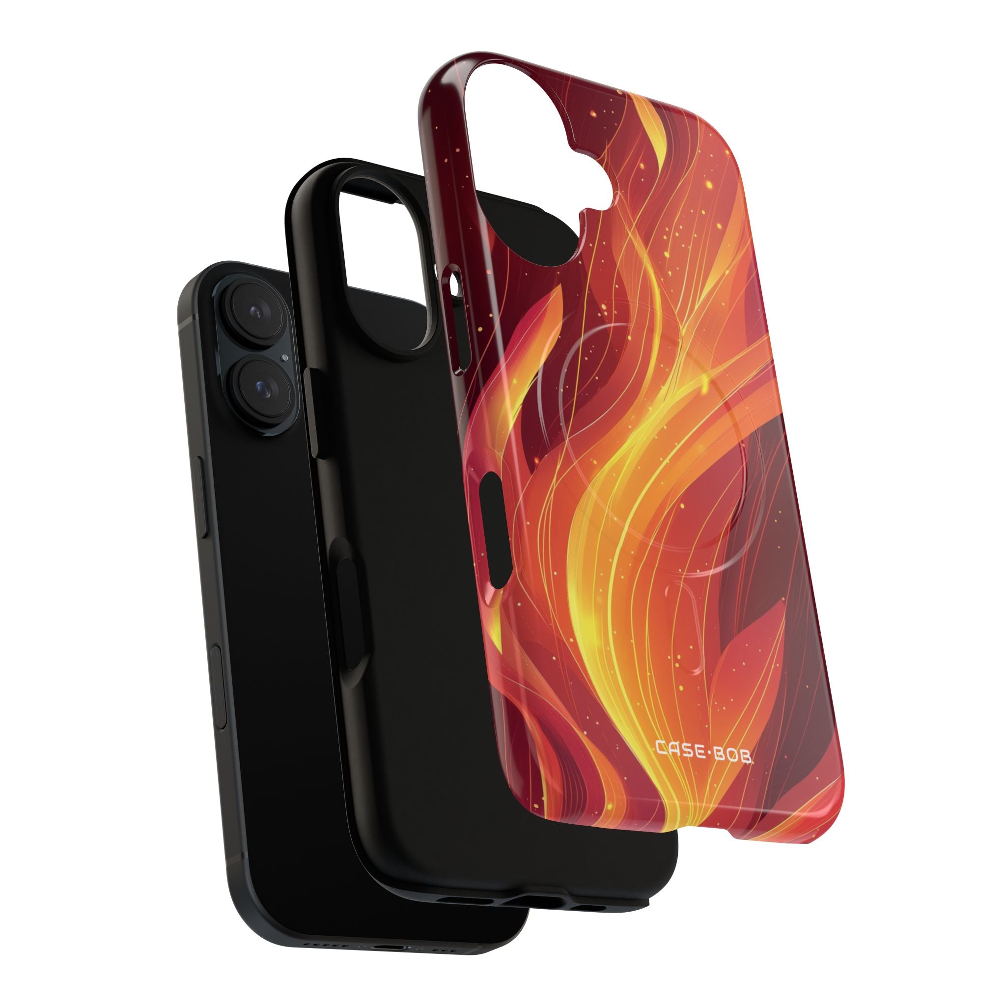 Flaming Flow iPhone 16 Case - Tough+