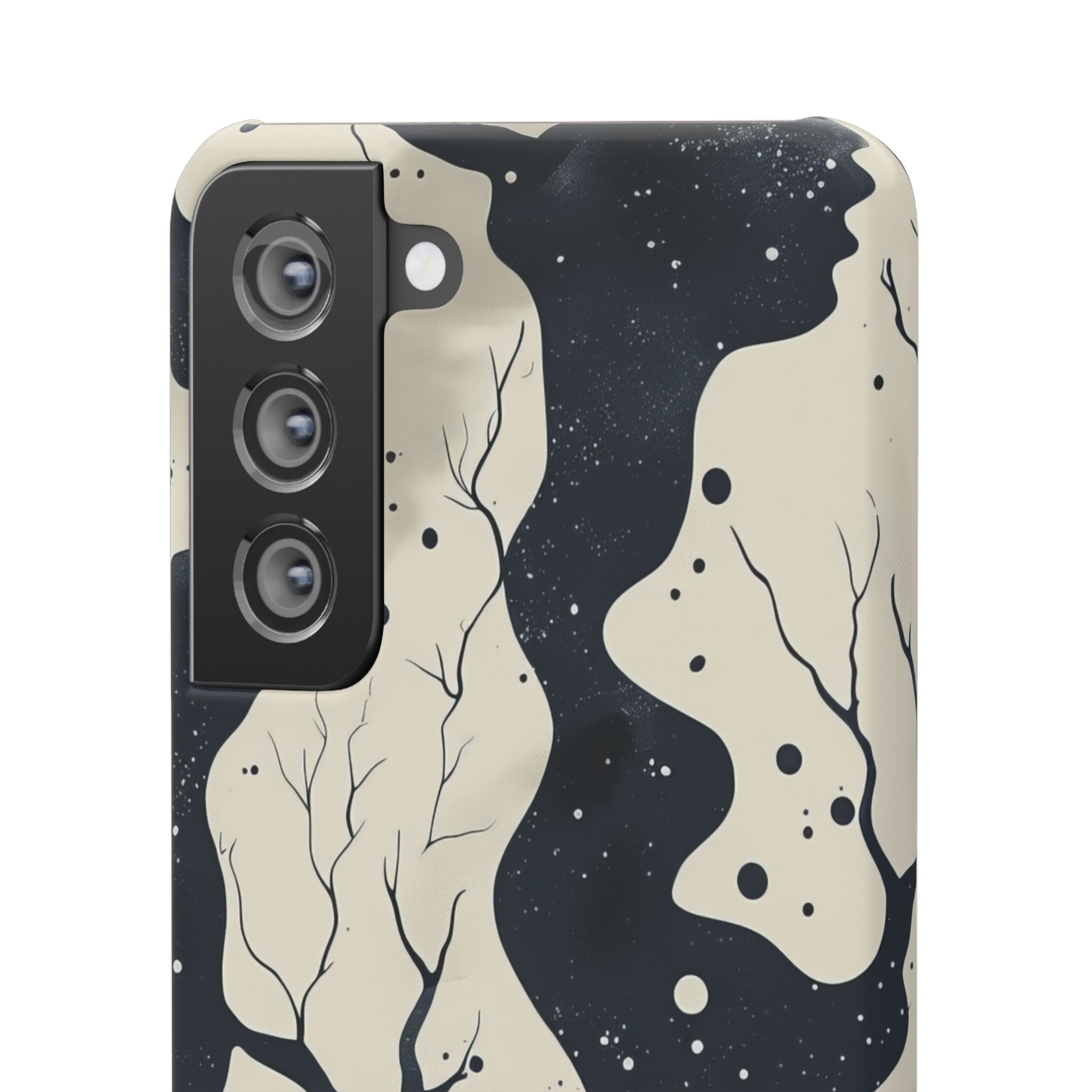 Organic Fluid Silhouettes with Cosmic Depth Samsung S21 - Slim Phone Case