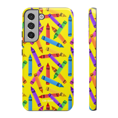 Crayons Scatter Playfully - Samsung Case