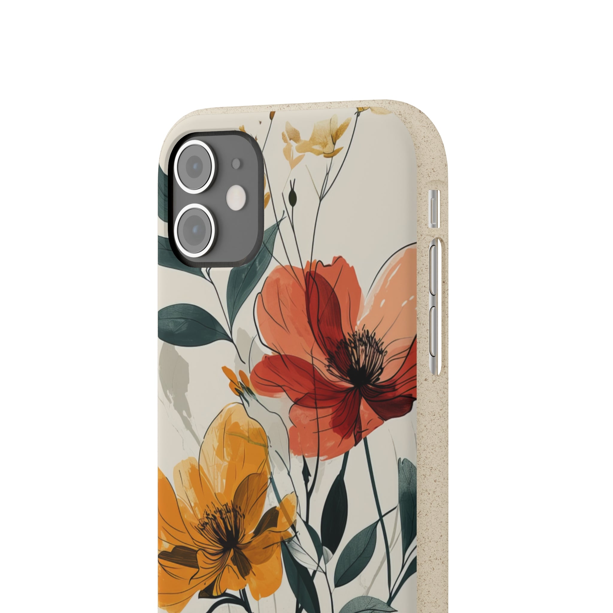 Serene Floral Harmony | Biodegradable Phone Case