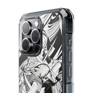 Dynamic Court Noir - Phone Case for iPhone (Clear Impact - Magnetic)