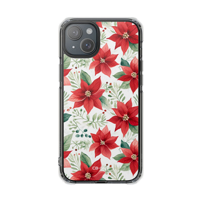 Poinsettias Bloom Bright iPhone Case - Impact