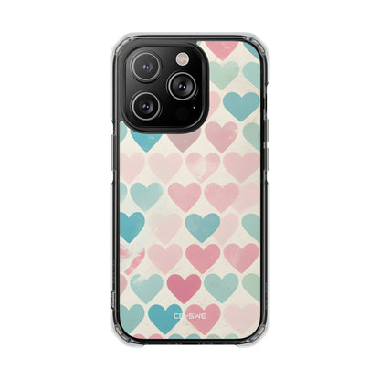 Retro Hearts Symmetry iPhone Case - Impact