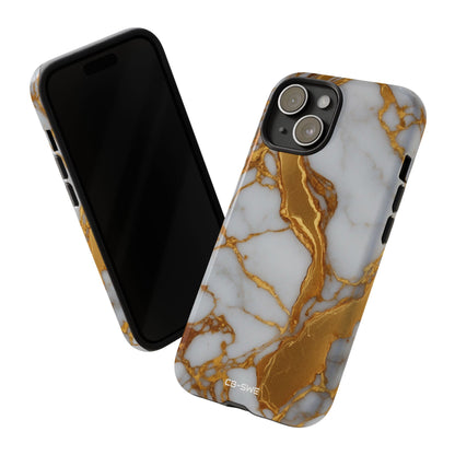 Golden Veins Flow - iPhone Case