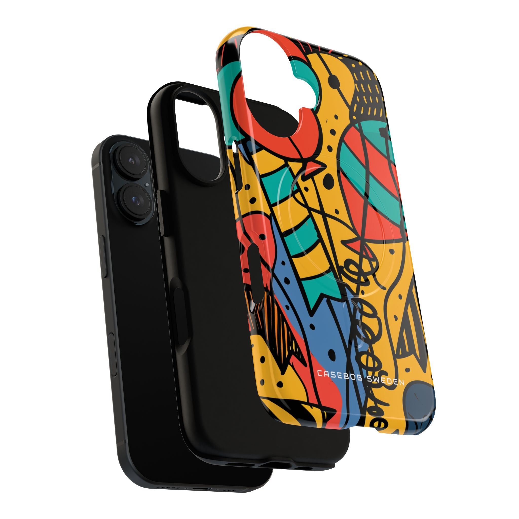 Playful Lines in Motion iPhone 16 | Tough+ Phone Case