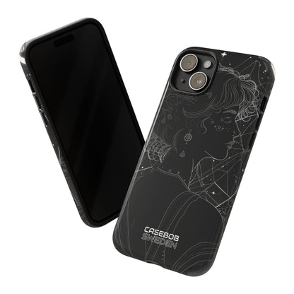 Celestial Bloom Silhouette iPhone 15 - Tough