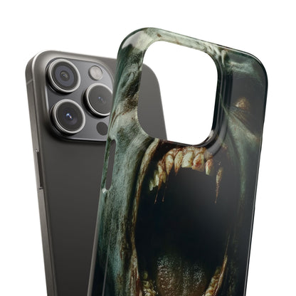 Gothic Wail of Decay iPhone 15 - Slim Phone Case