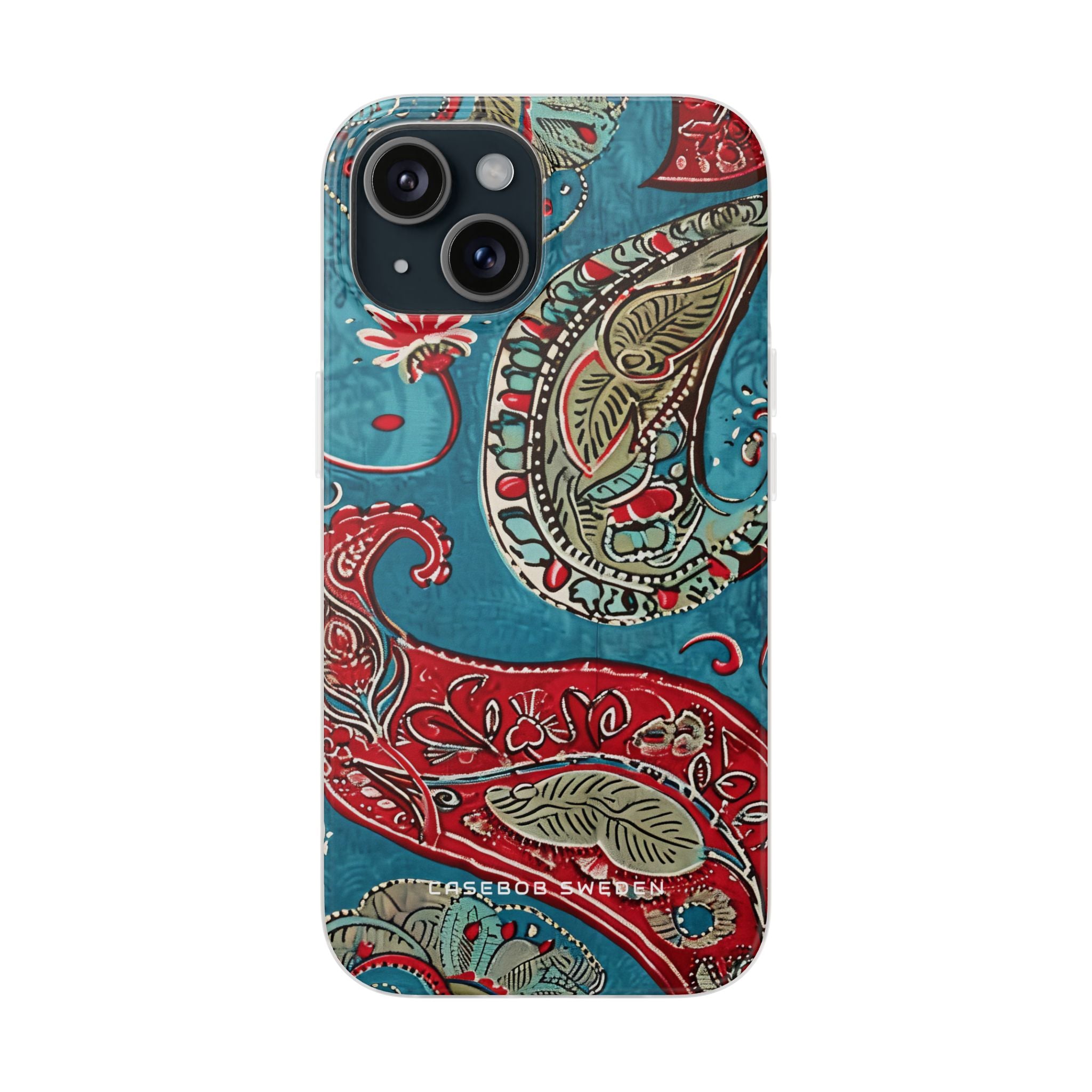 Vintage Paisley Elegance iPhone 15 - Flexi Phone Case