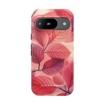 Pink and Red Leaf Harmony Google Pixel 9 - Tough Phone Case