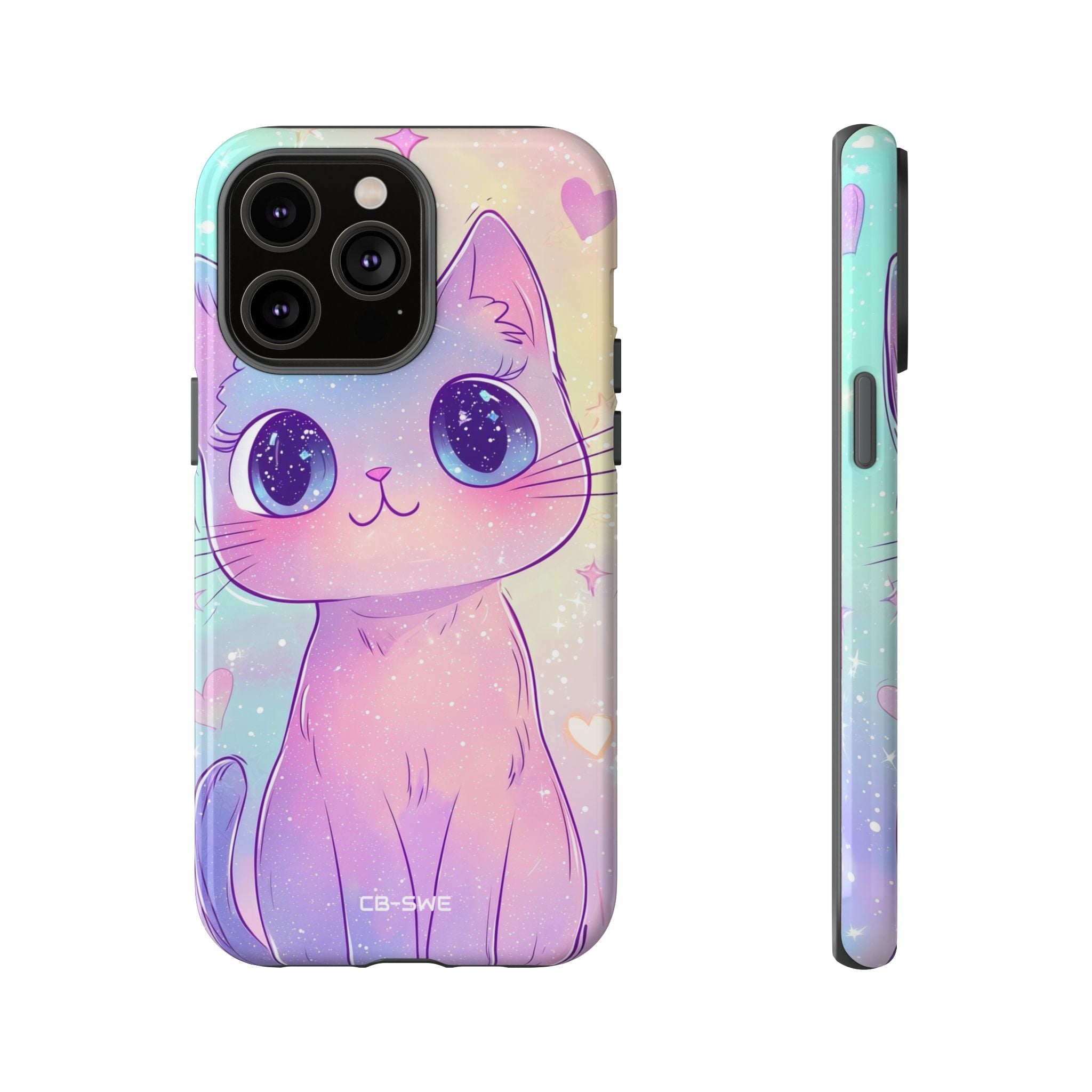 Sparkling Cat Smiles - iPhone Case