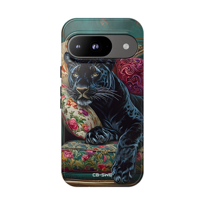 Panther on Vintage Chaise - Google Pixel Case