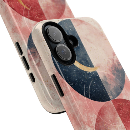 Golden Crescent Circles iPhone 16 Plus Case - Tough+