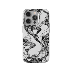 Dynamic Athletic Surrealism | Flexible Phone Case for iPhone