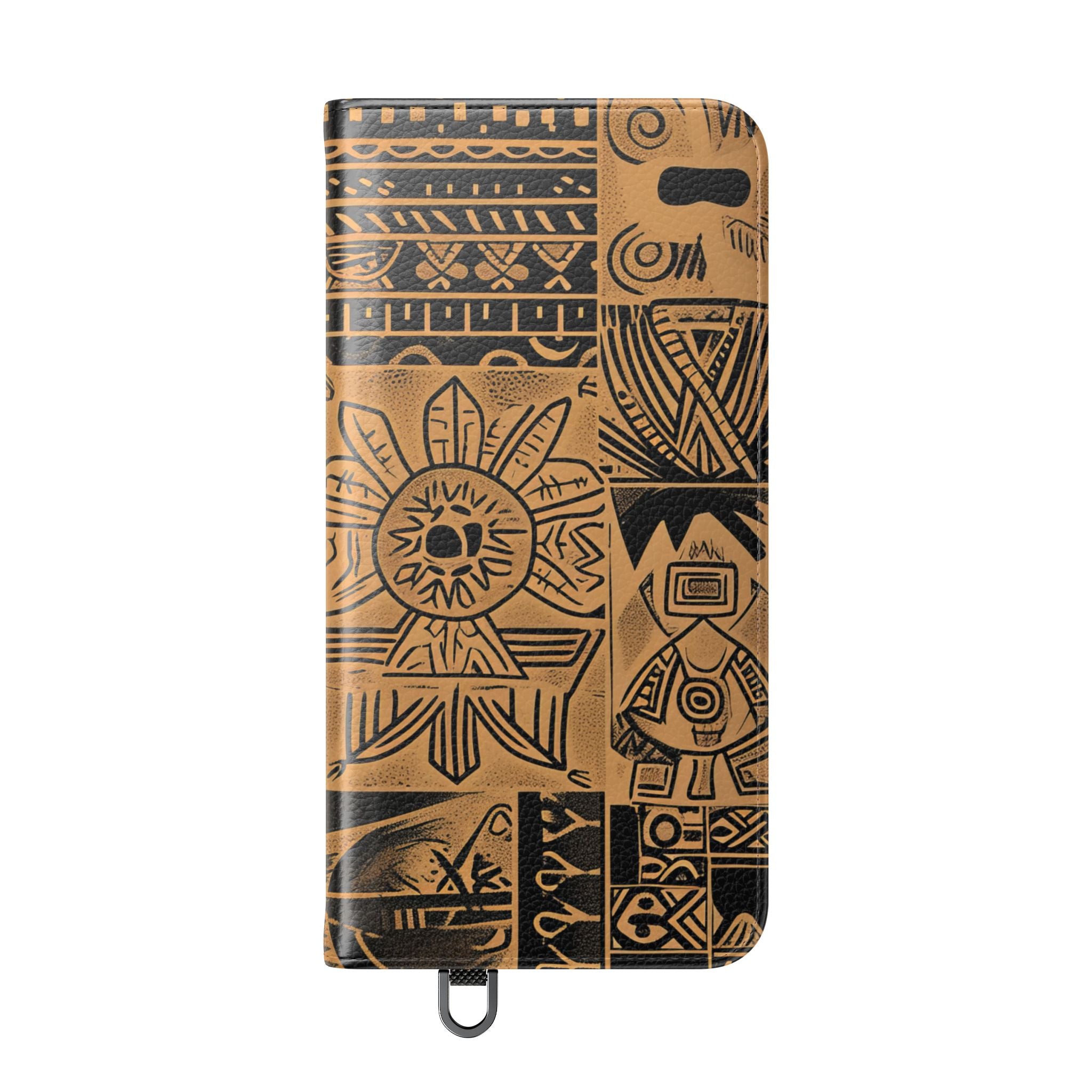 Celestial Faces Brown - Samsung S25+ Case - Lompakko