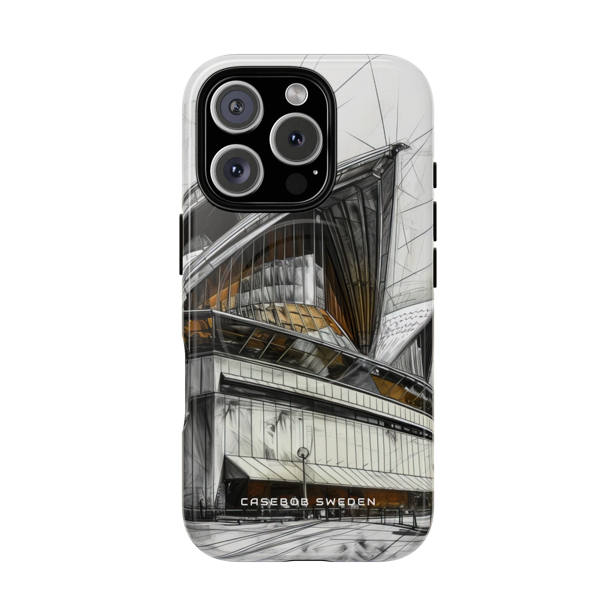 Architectural Curves in Line Formation iPhone 16 | Tough+ Phone Case