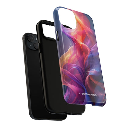 Violet Orange Flow - Tough + MagSafe® iPhone 15 Phone Case