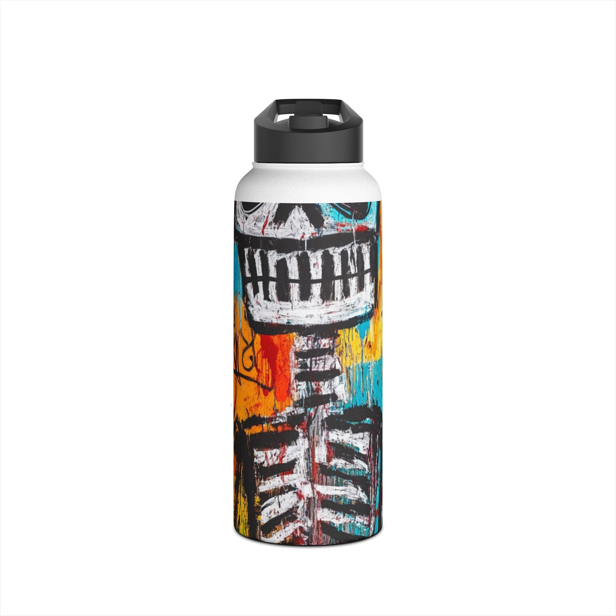 Neon Skull Chaos - Stainless Steel Water Bottle