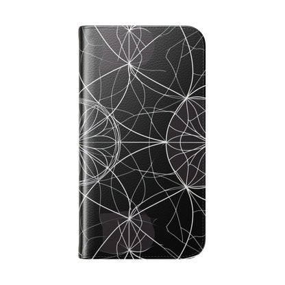 White Mandala Radiance - iPhone 15 Pro Case - Wallet