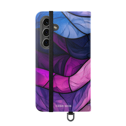 Purple Wavewood - Samsung S24 Case - Wallet