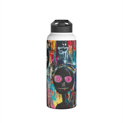 Wide-Eyed Faces - Stainless Steel Water Bottle