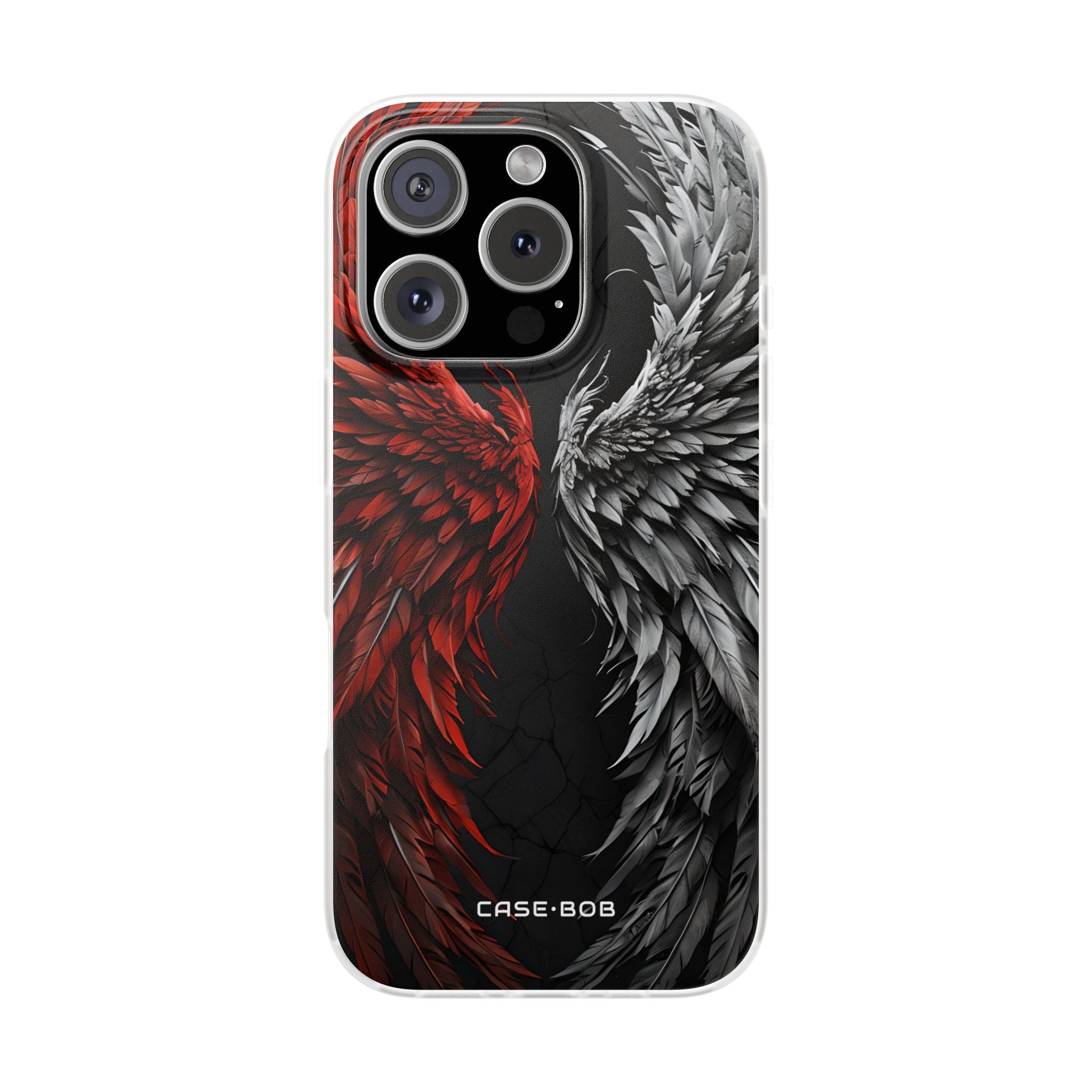 Crimson White Wings iPhone 16 Pro Case - Soft