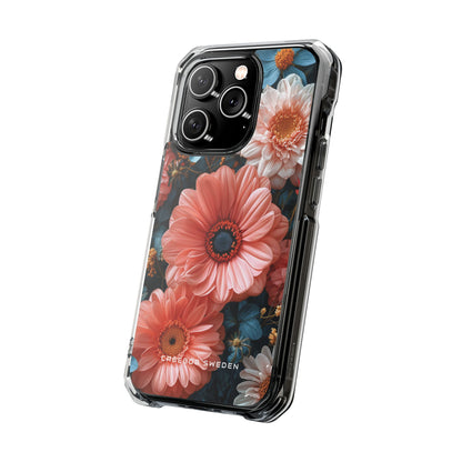 Surreal Floral Harmony iPhone 14 - Clear Impact Phone Case