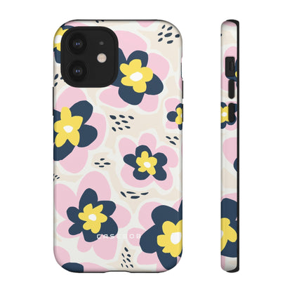 Pink Happy Flower - Protective Phone Case